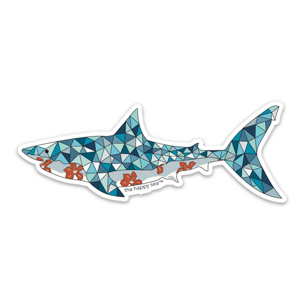 4.5" Great White Vinyl Sticker