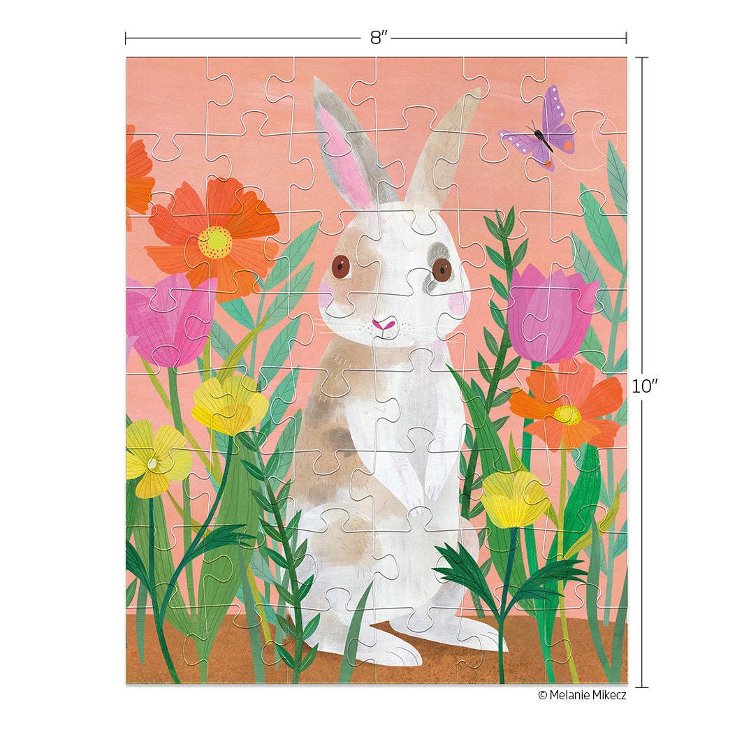 Bunny Patch 48 Puzzle Piece Snax | Easter Basket Gift