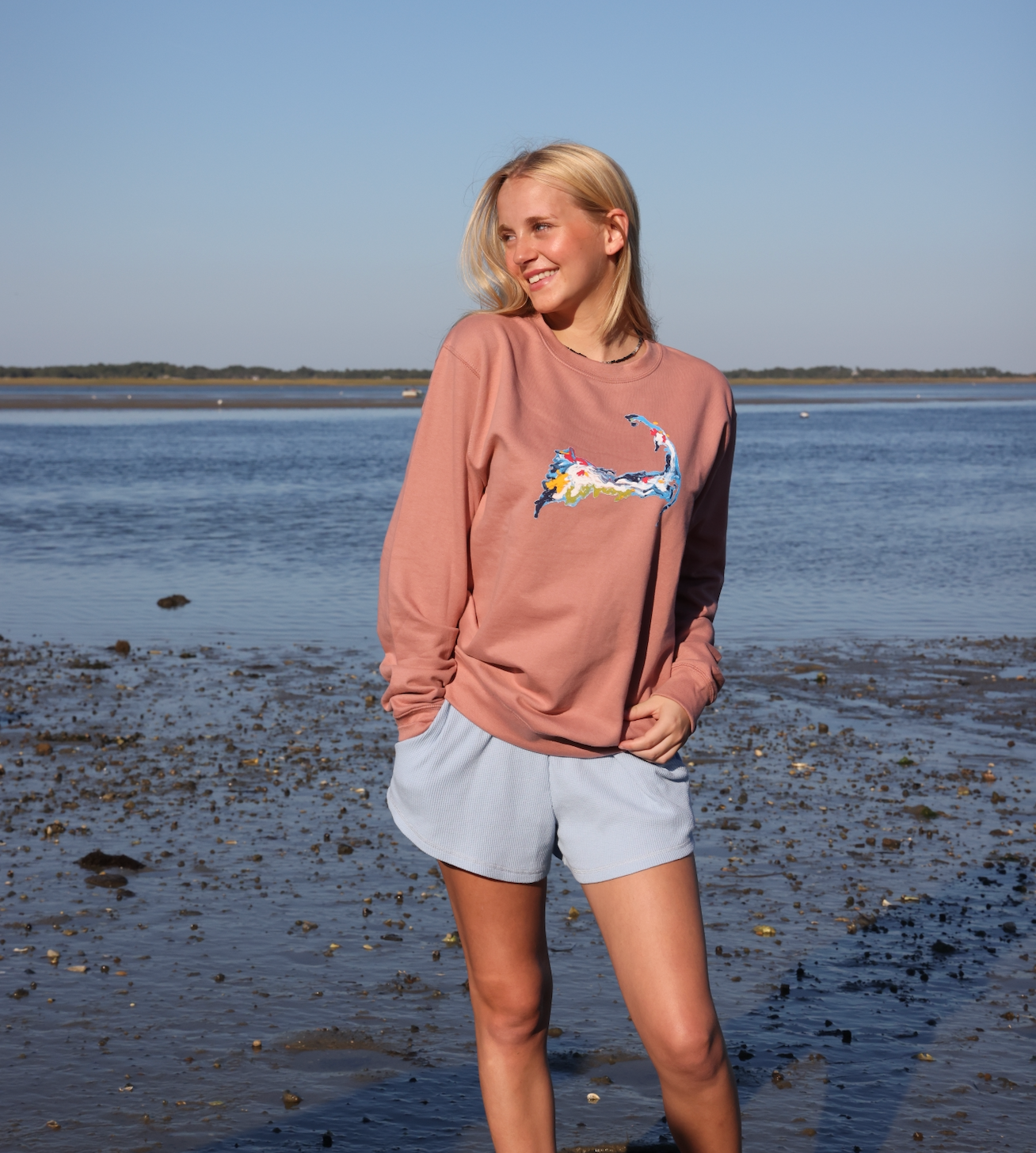 Waffle Scrunch Waist Shorts – Ballet Blush Coastal Essential