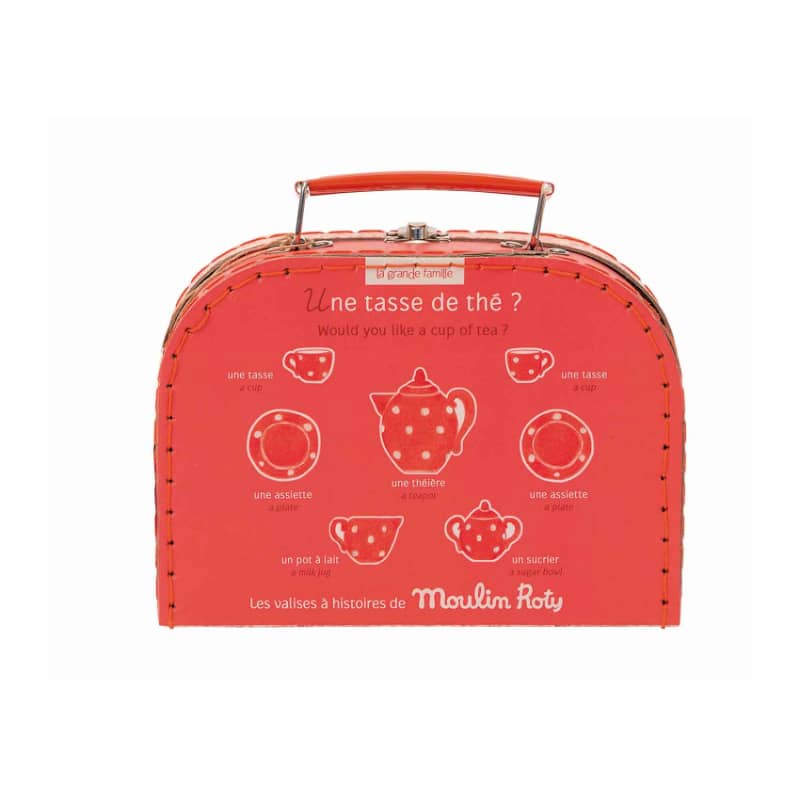 Suitcase - Tea Party Ceramic Set The Big Family - Moulin Roty