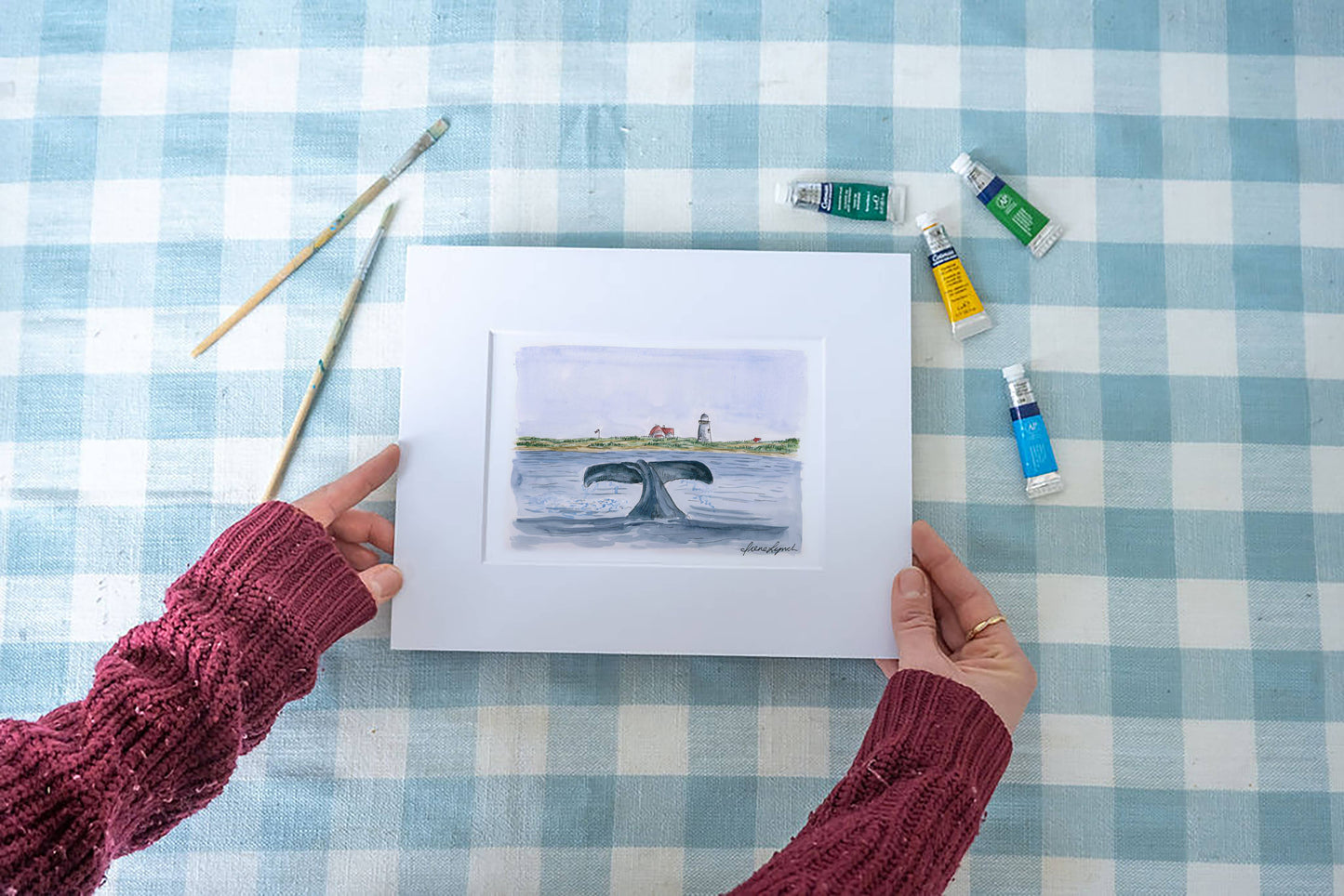 Whale Watching |Cape Cod Art Print