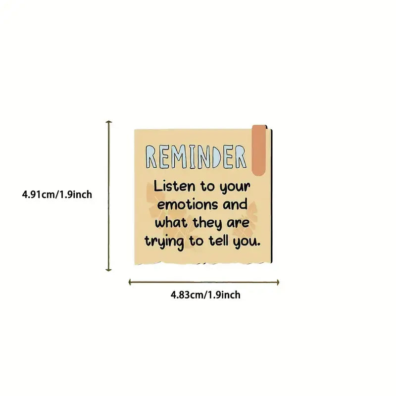 Positive Reminder Stickers – Self Care & Motivation Set
: 10 Stickers
