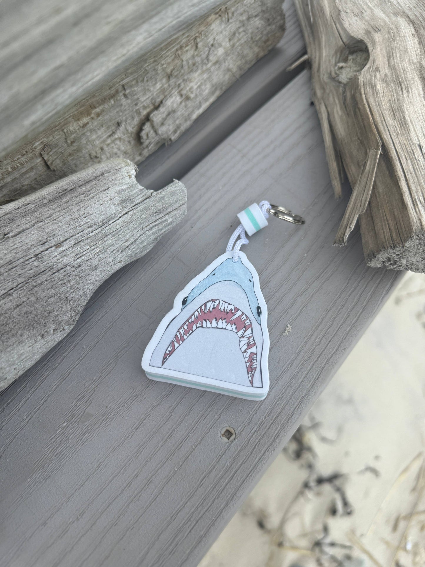 New Floating Jaws Shark Keychain π¦