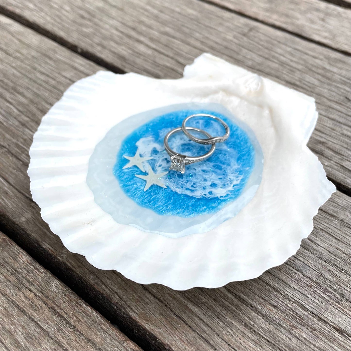 Scallop Shell Dish: Green