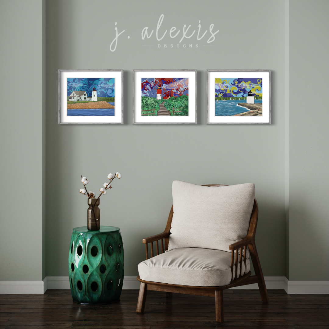 New England Lighthouse Prints: Highland Light - Truro, MA