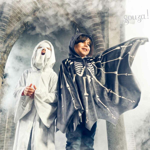 Bat Halloween Costume Cape for Kids - Carnival & Festive Use - sz 4-8 yrs