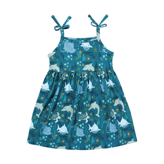 Ocean Friends Bamboo Sundress Summer Kids Clothing: 18-24M