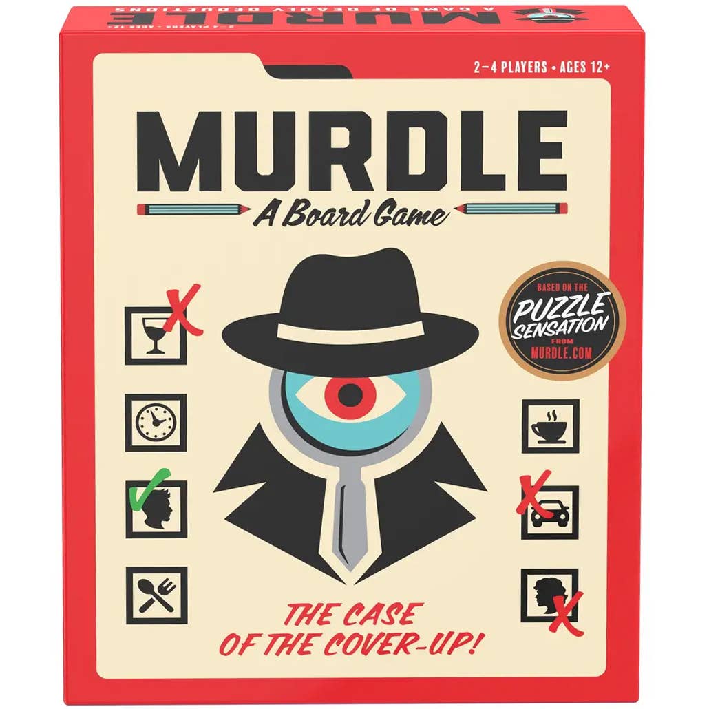 Murdle Game, A Crime Solving Social Affair, 2-4 Players, 12+