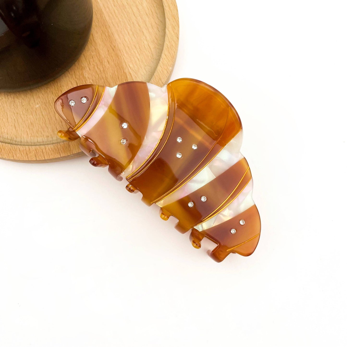 New Croissant Hair Claw Clip, Bread-shaped Hair Clip