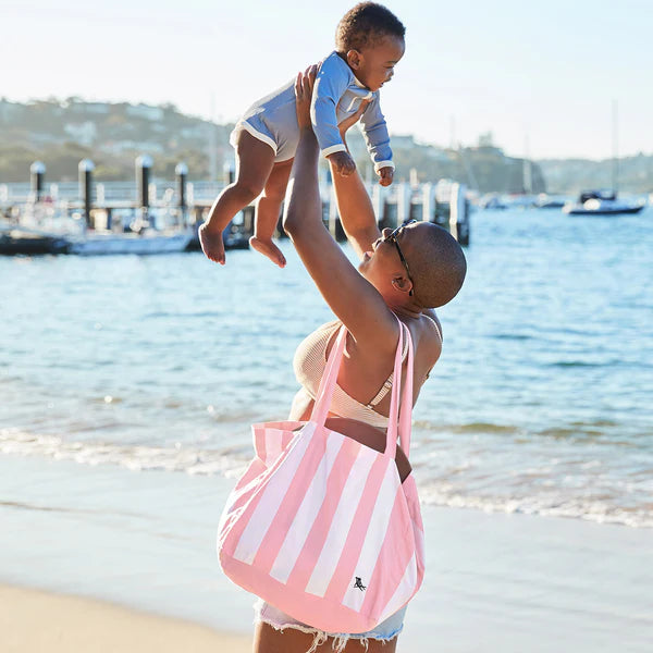 Medium Foldaway Tote Bags - Malibu Pink