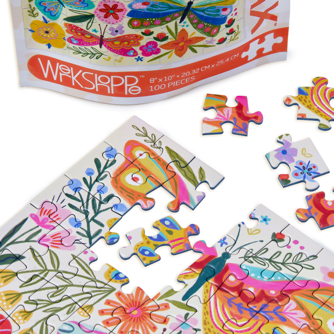 Butterfly Floral 100 Piece Puzzle Snax