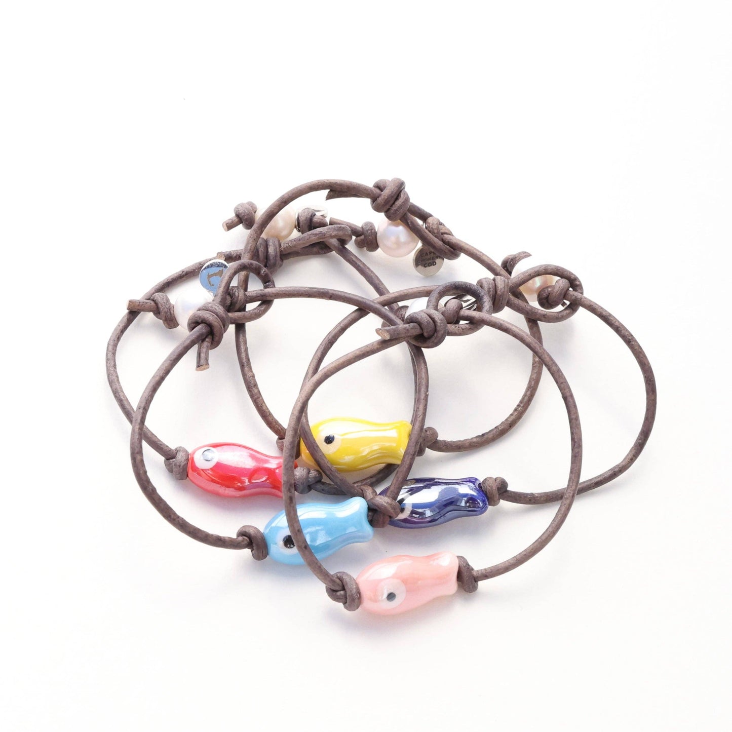 Sardine Fish Bracelet: Red / 6"