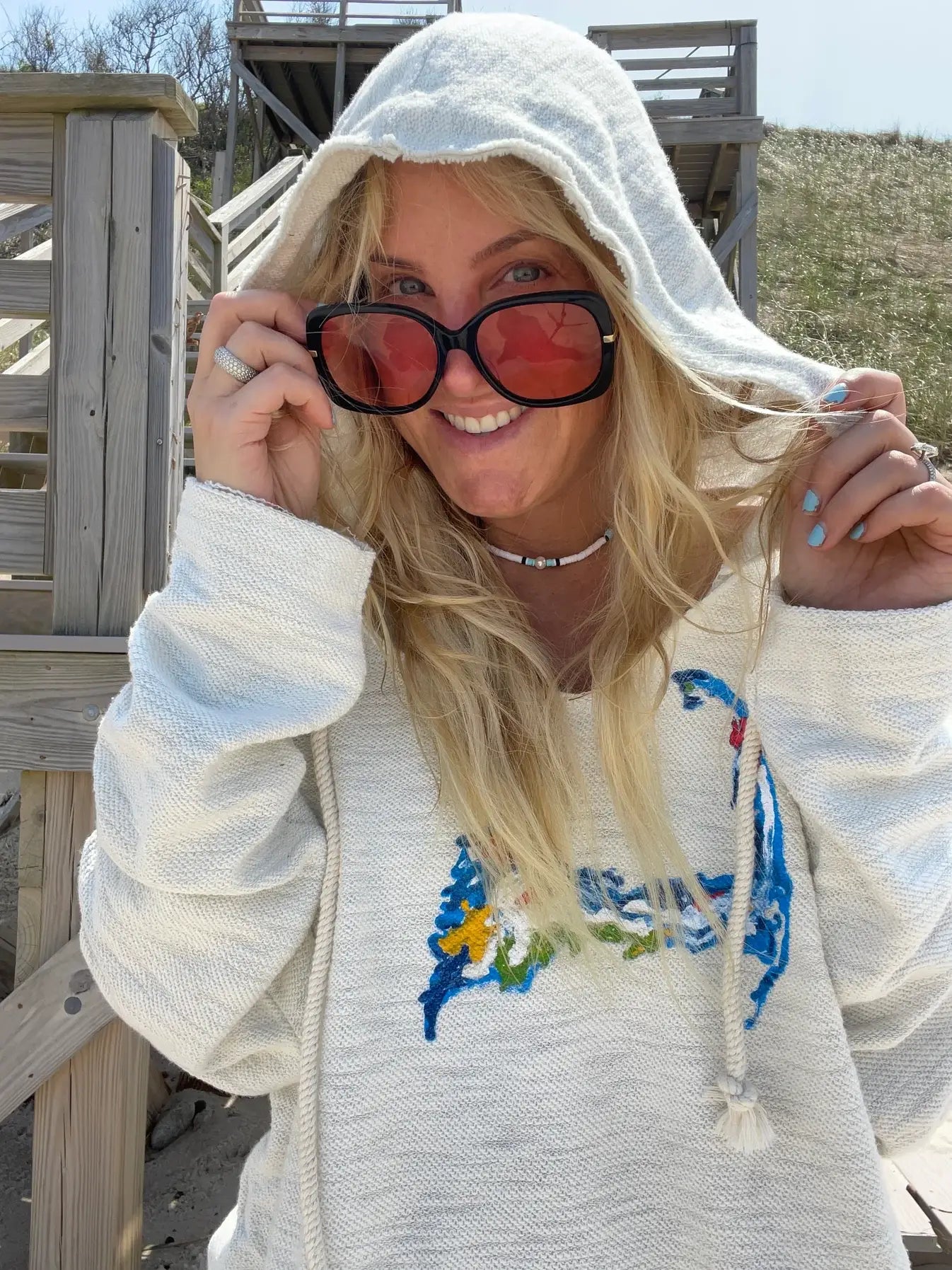 Cape Cod Reverse French Terry Hoodie - Water: Medium