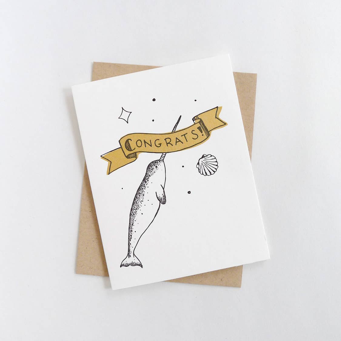 Congrats Narwhal Card