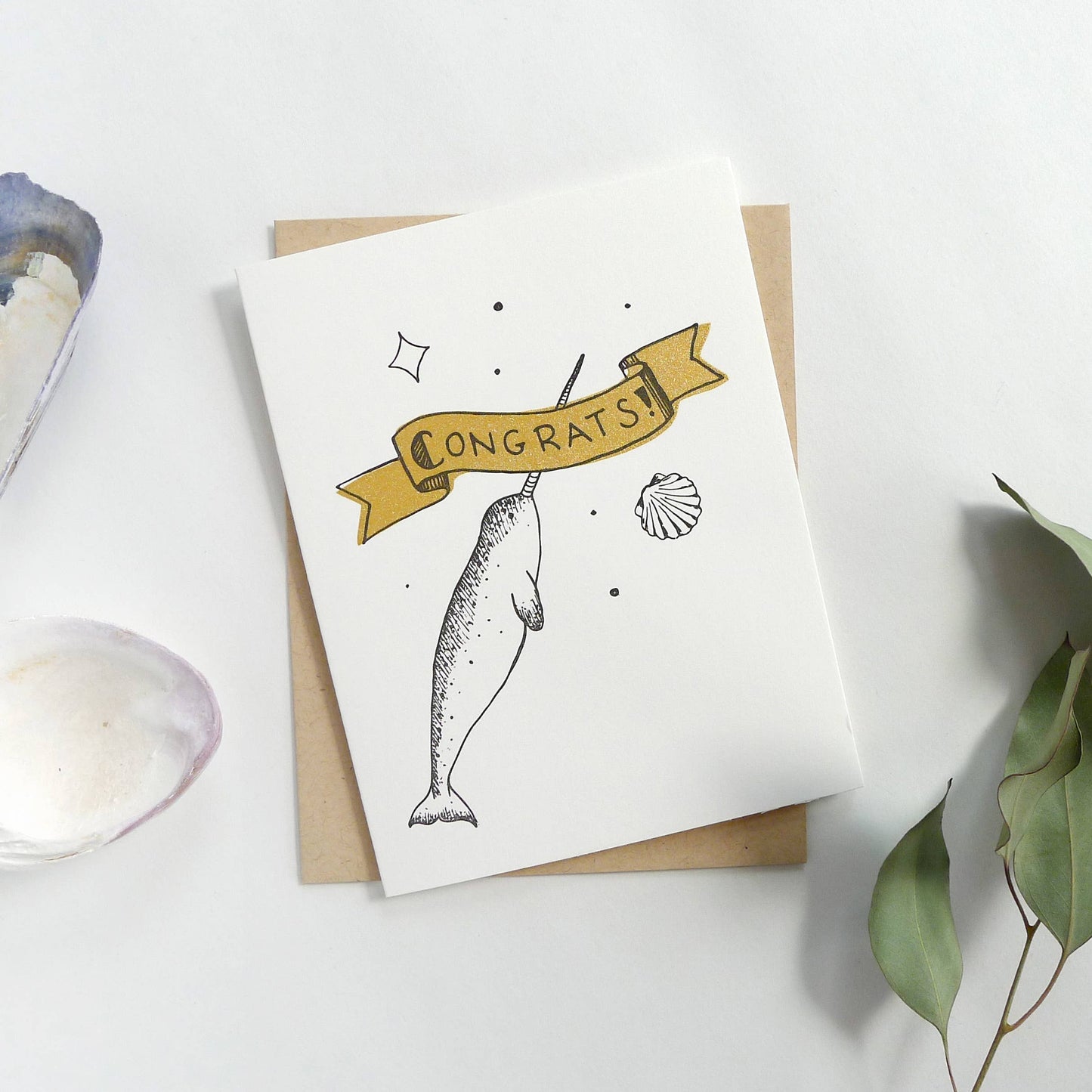 Congrats Narwhal Card