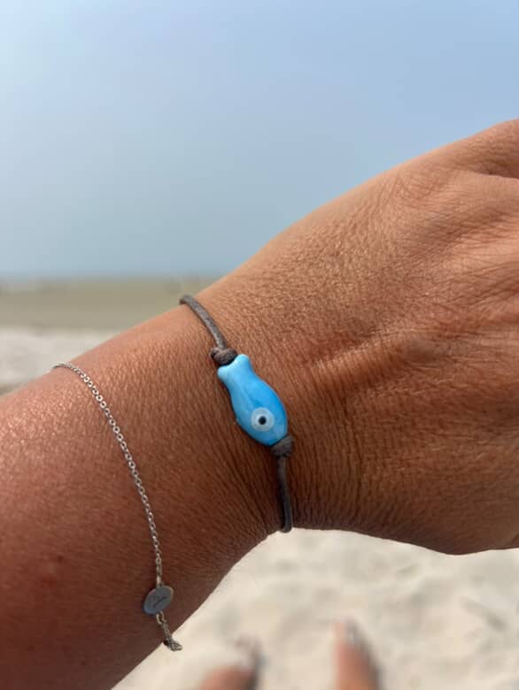 Sardine Fish Bracelet: Pink / 7.5"