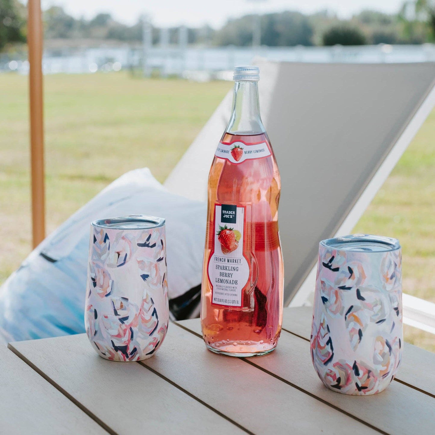 16oz Wine Tumbler - Peach Gems: Default Title