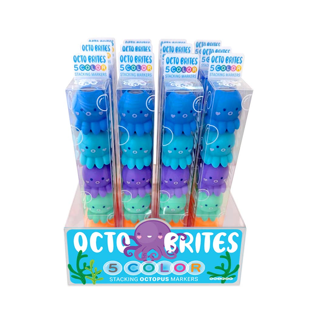 OCTO BRITES STACKABLE MARKERS - DISPLAY OF 12