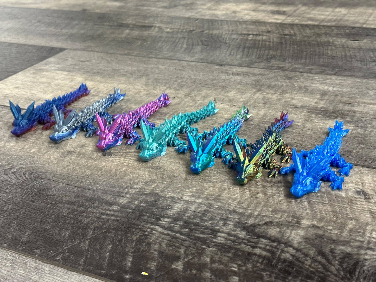 3D Printed 6" Baby Crystal Dragon