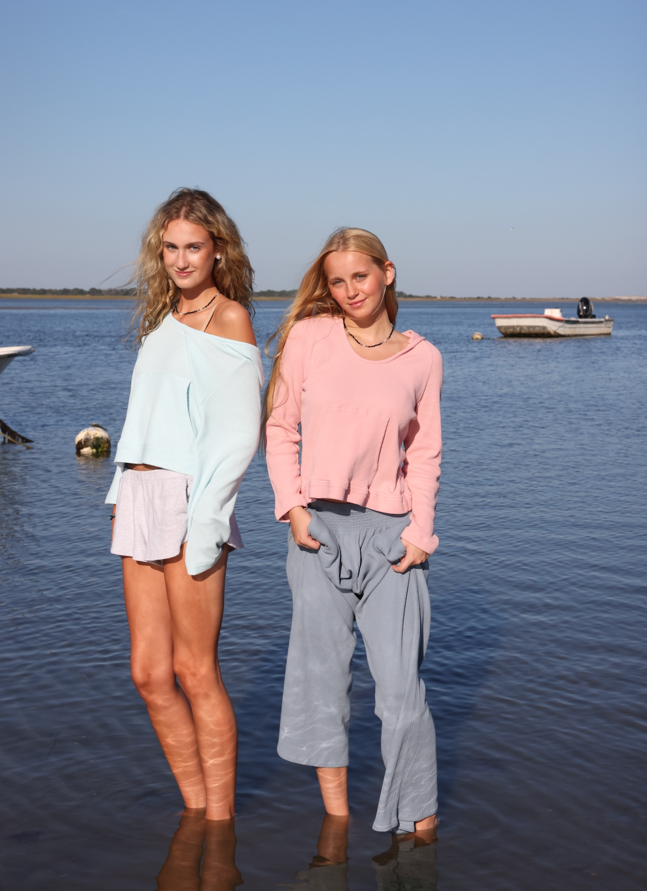 Waffle Pants – Powder Blue Coastal Essential