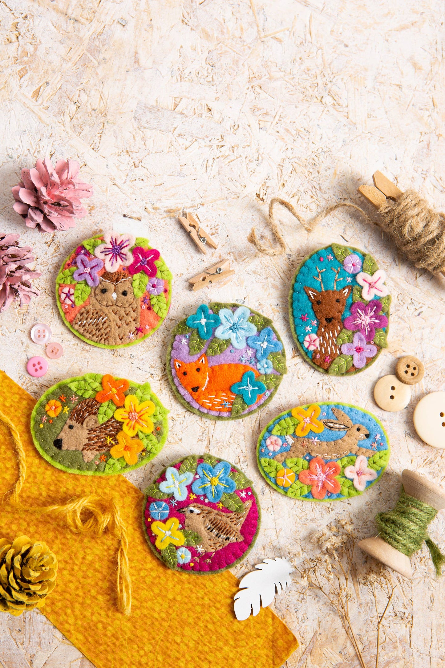 Wren Felt Craft Brooch Kit | Complete Craft Kit