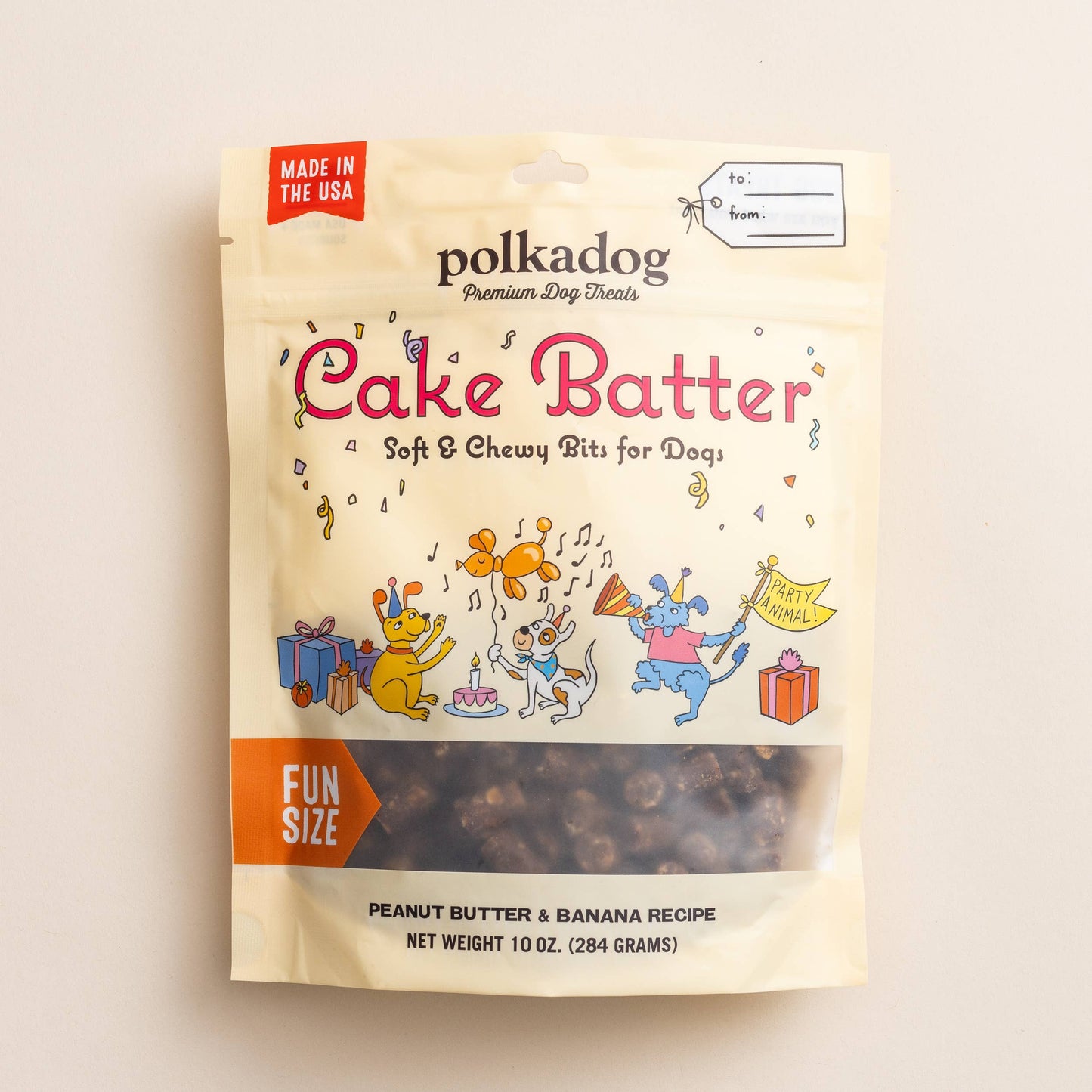 Cake Batter, Peanut Butter & Banana - 10oz - Dog Treats