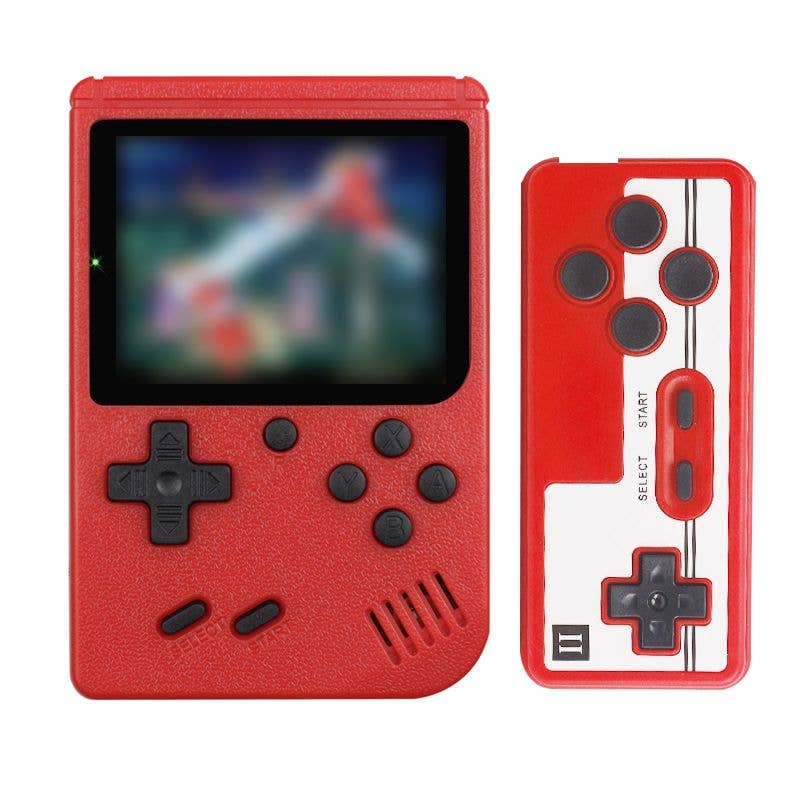 Retro Handheld Game BoxConsole with 400-in-1 Classic Games: Red