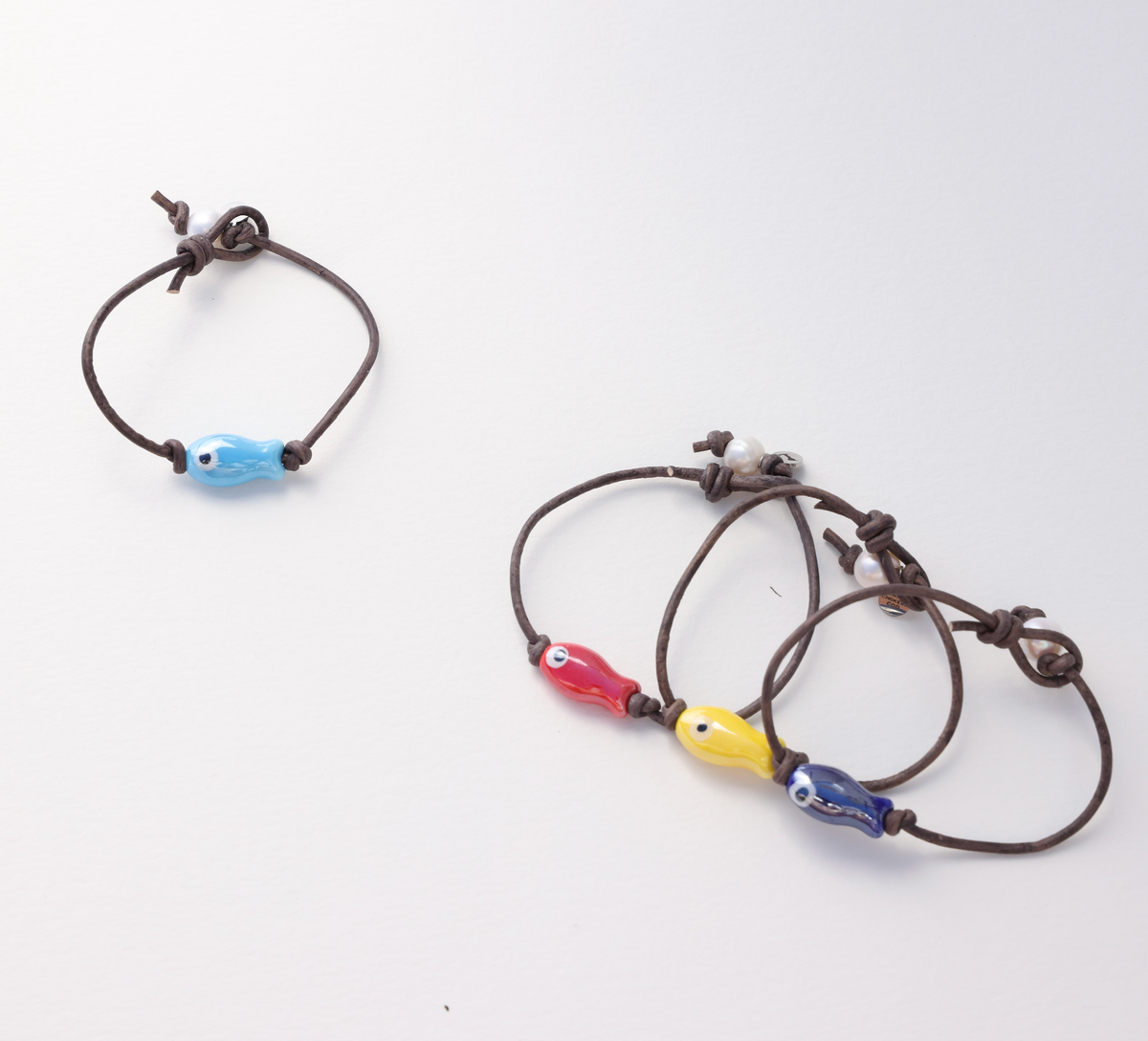 Sardine Fish Bracelet: Yellow / 7.5"