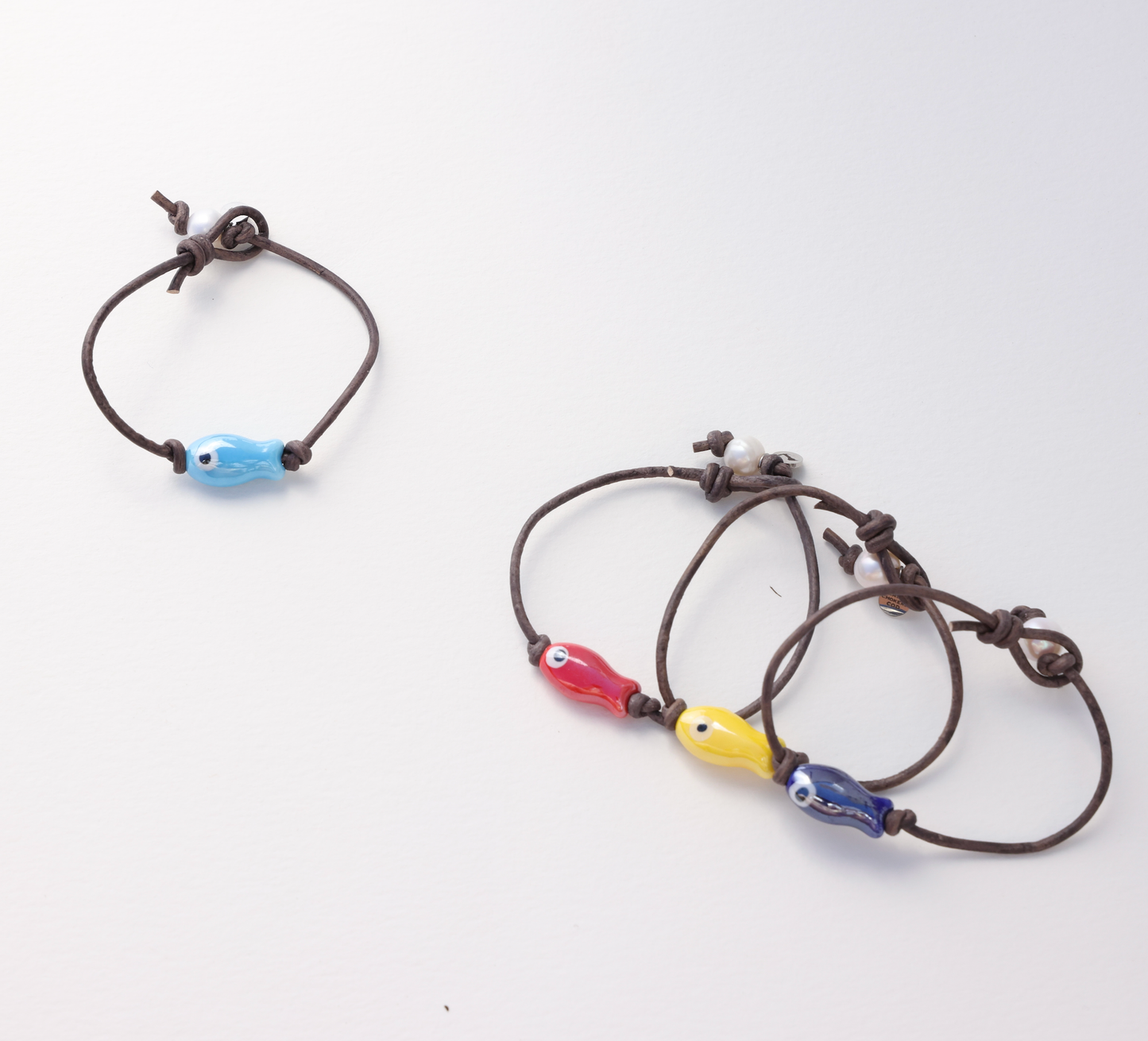Sardine Fish Bracelet: Pink / 7"