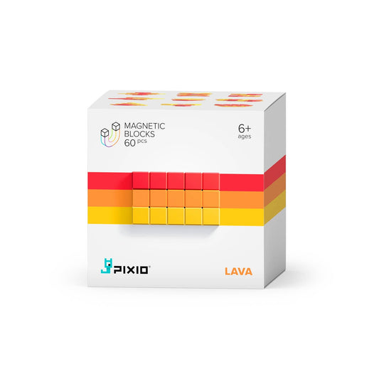 Abstract Lava - 60 pcs Multi-Color Magnetic Block Set