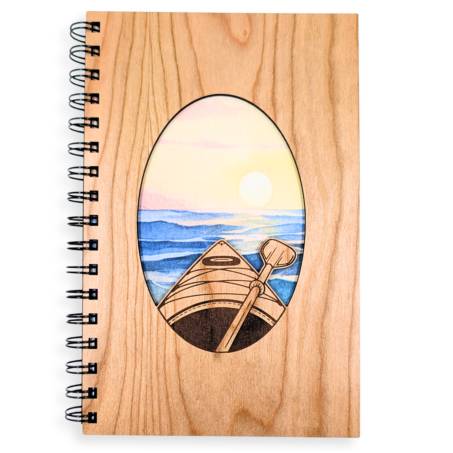Kayaking Wood Journal - Lined Notebook: Lined