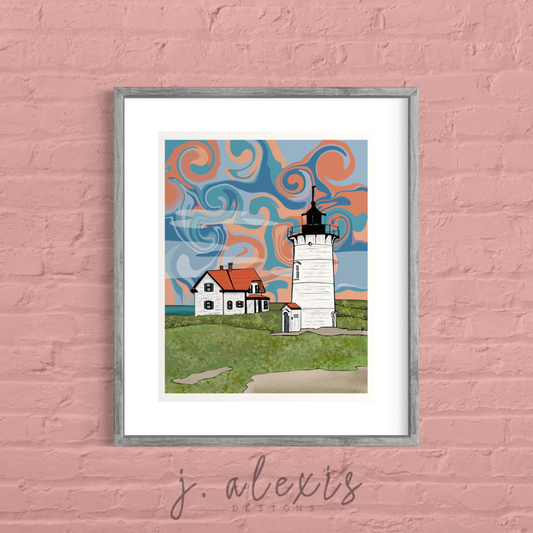 New England Lighthouse Prints: Race Point - Provincetown, MA