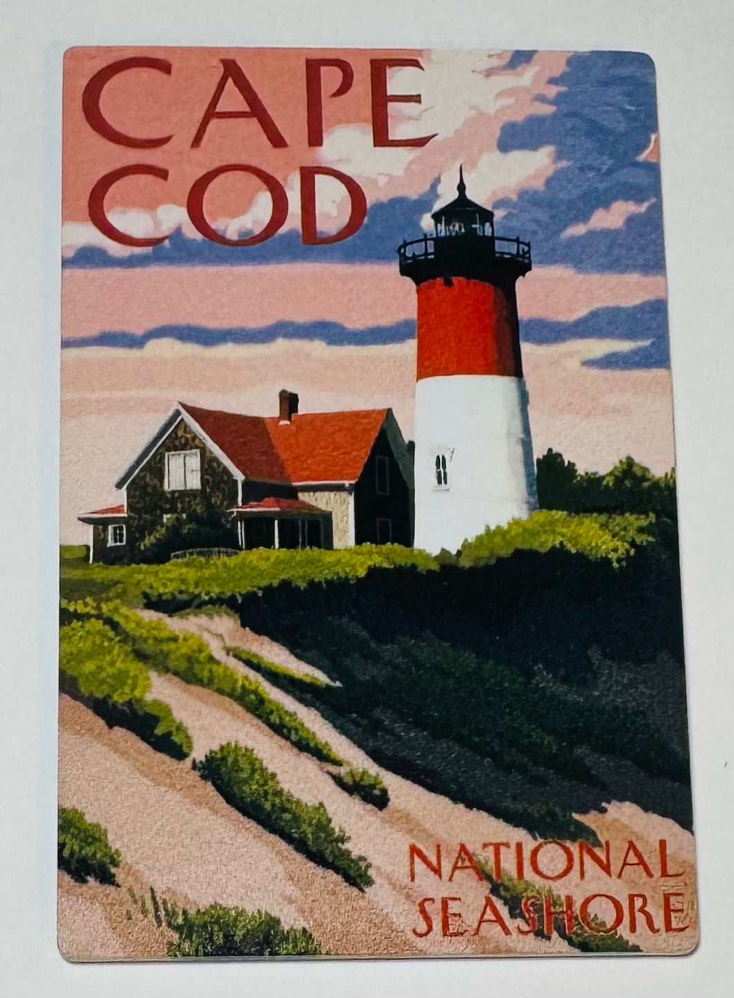 Cape Cod National Seashore, Massachusetts - Nauset Light & Sunset - Magnet