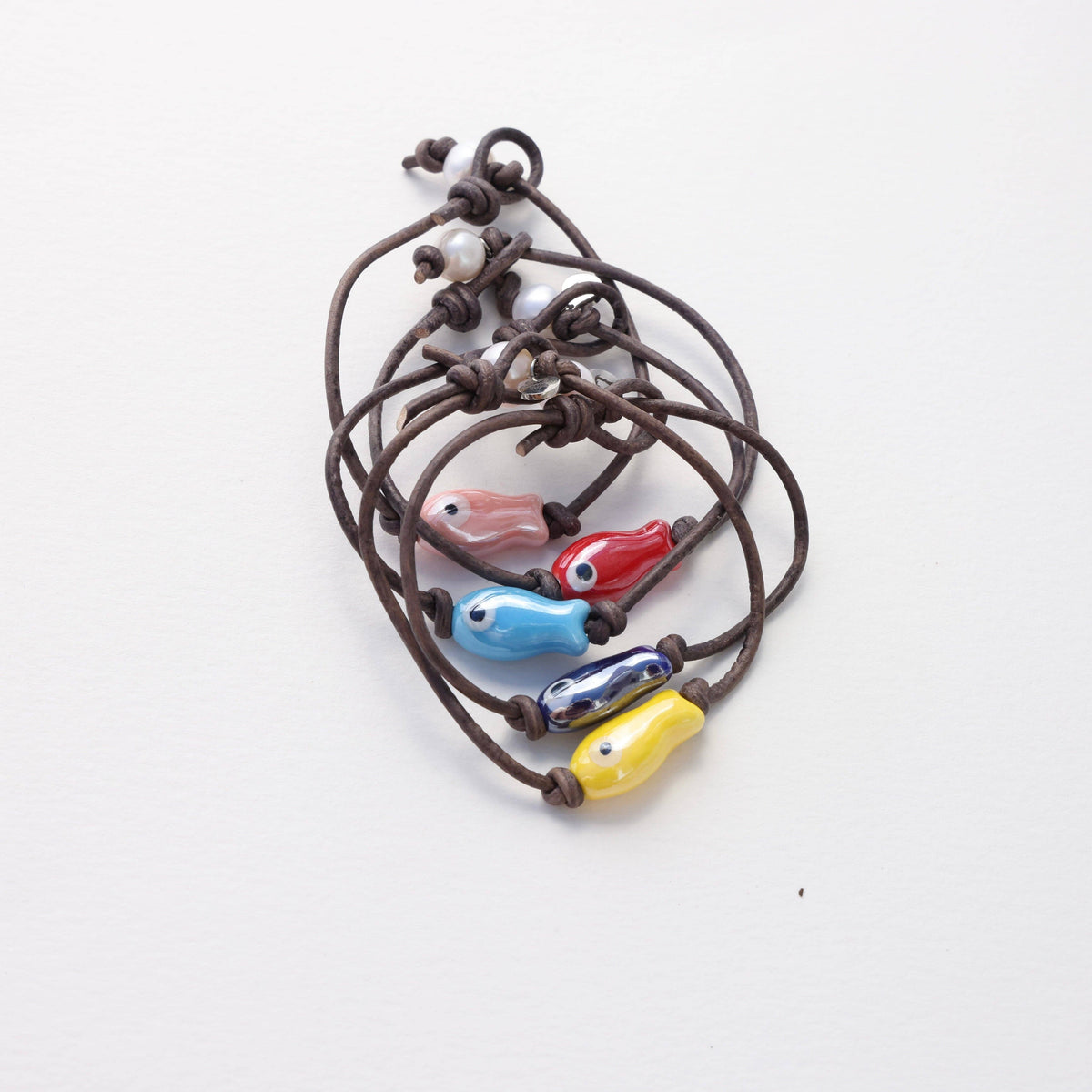 Sardine Fish Bracelet: Yellow / 6.5"