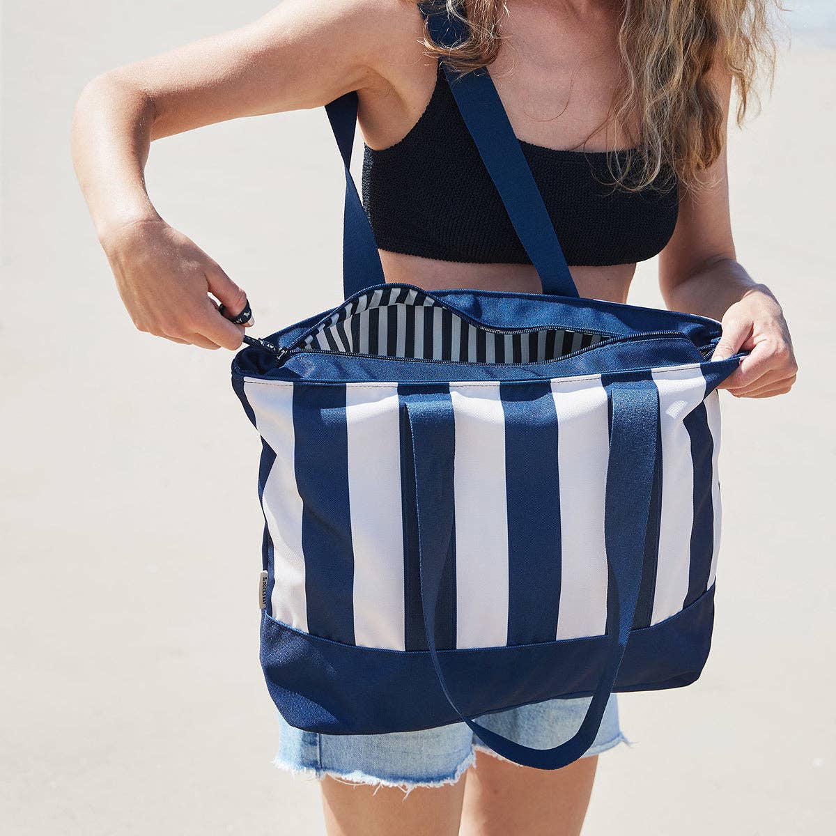 Dock & Bay Canvas Beach Bags - Whitsunday Blue: One Size