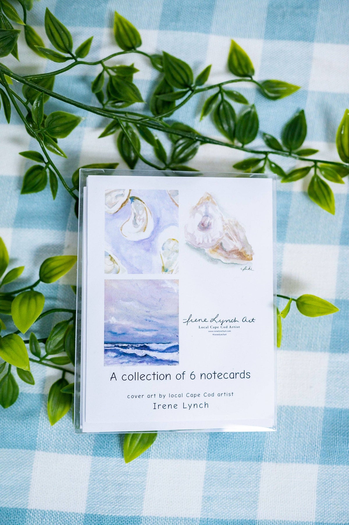 "Oysters and Waves" - Box of 6 Notecards