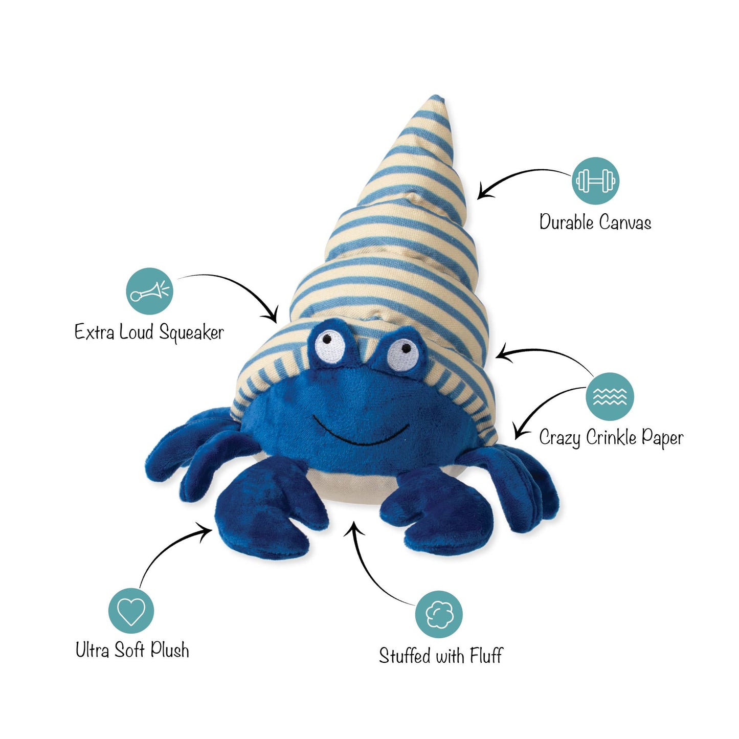 SIMPLY CRABULOUS DOG TOY