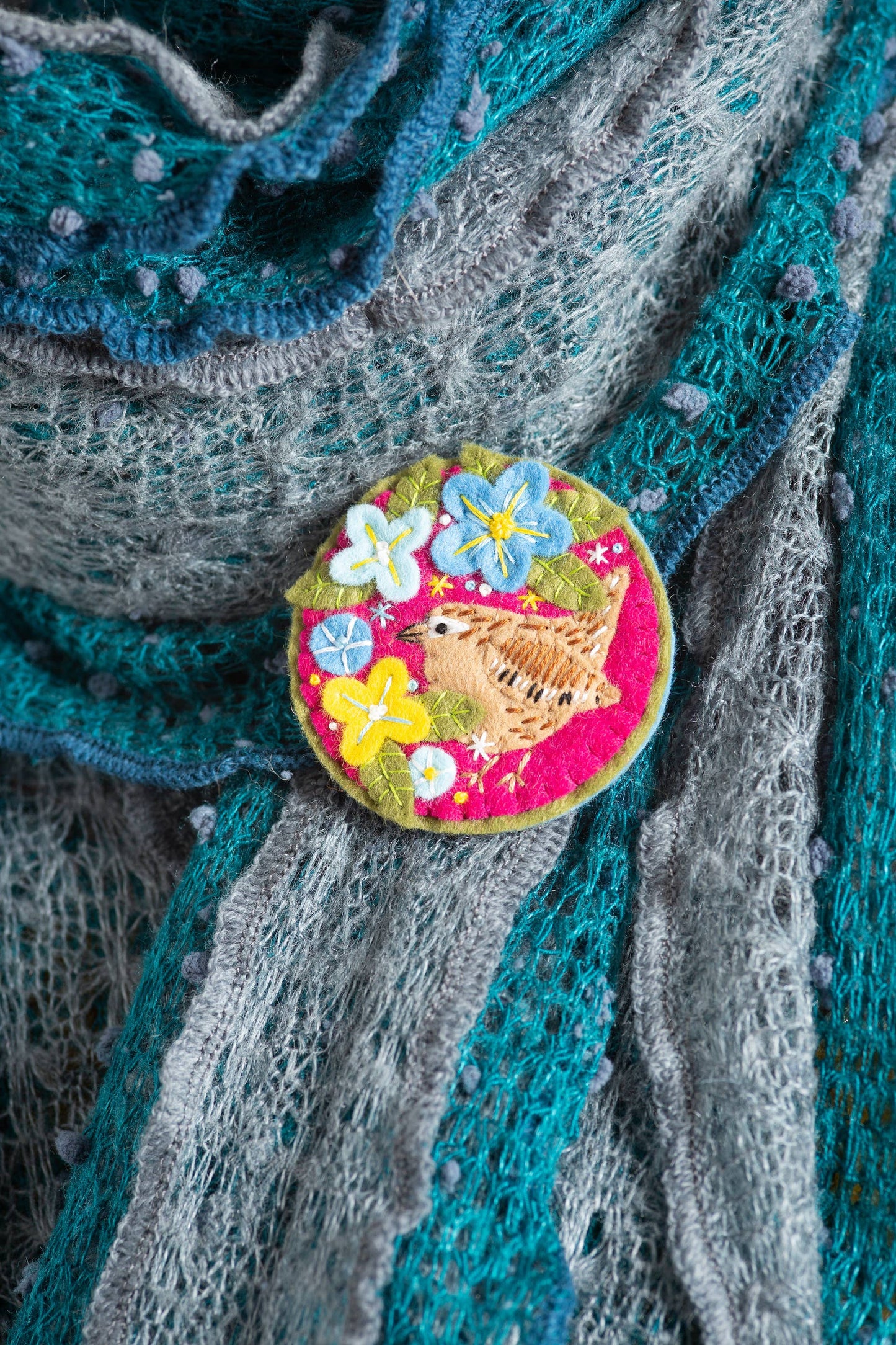 Wren Felt Craft Brooch Kit | Complete Craft Kit