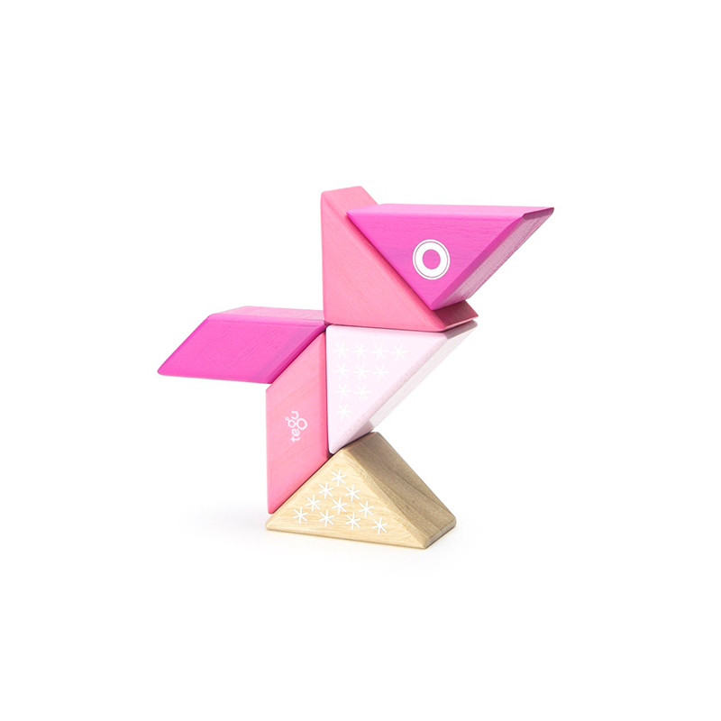 Travel Pals - Kitty Magnetic Wooden Blocks 6 pieces