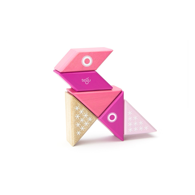 Travel Pals - Kitty Magnetic Wooden Blocks 6 pieces