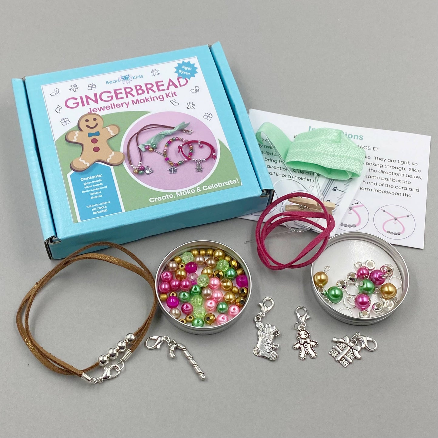 Gingerbread Jewellery Making Kit - Christmas Collection