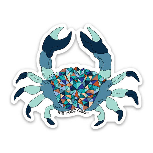 3" Blue Crab Vinyl Sticker