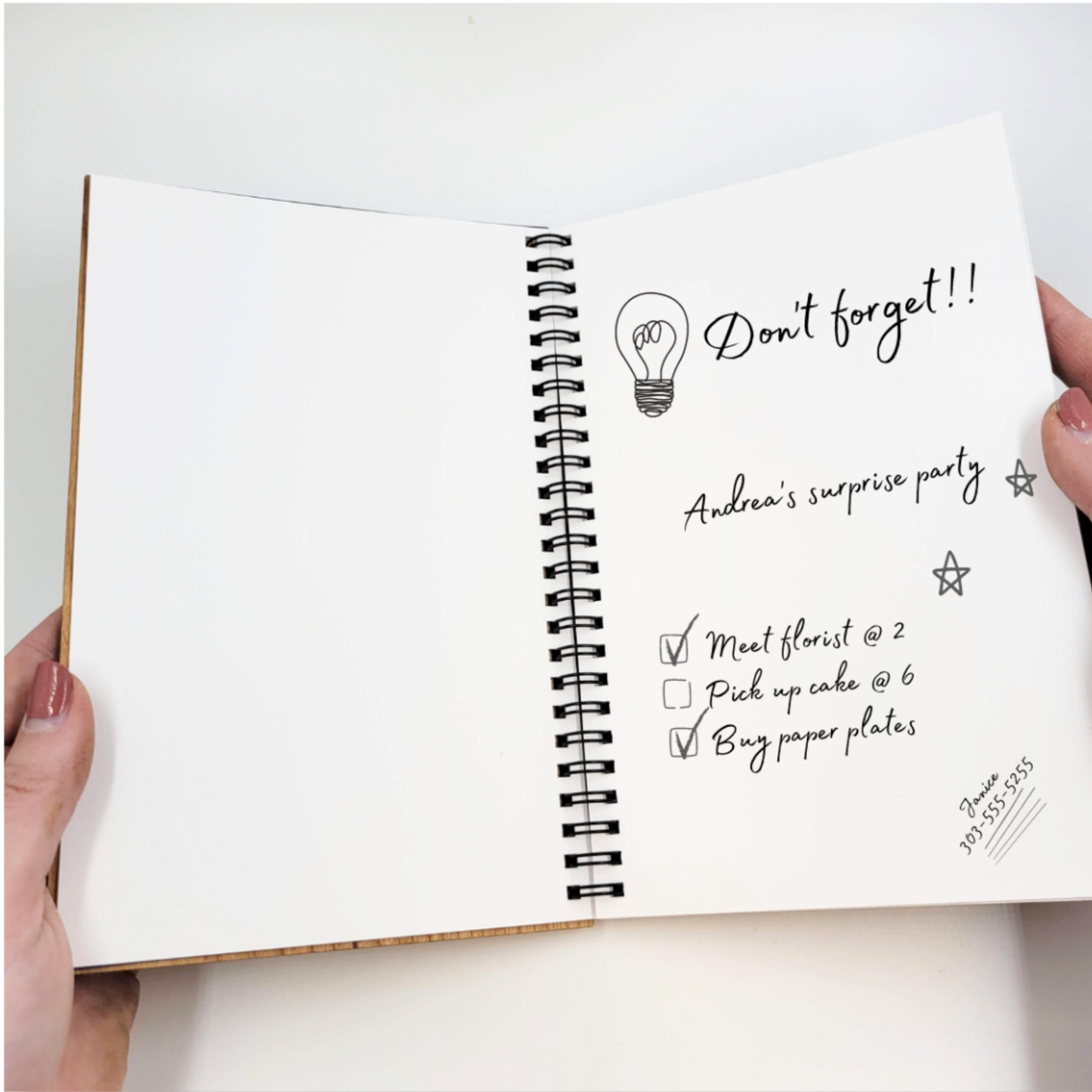 Beach Lighthouse Sunset Wood Journal - Stationery, Notebook: Blank