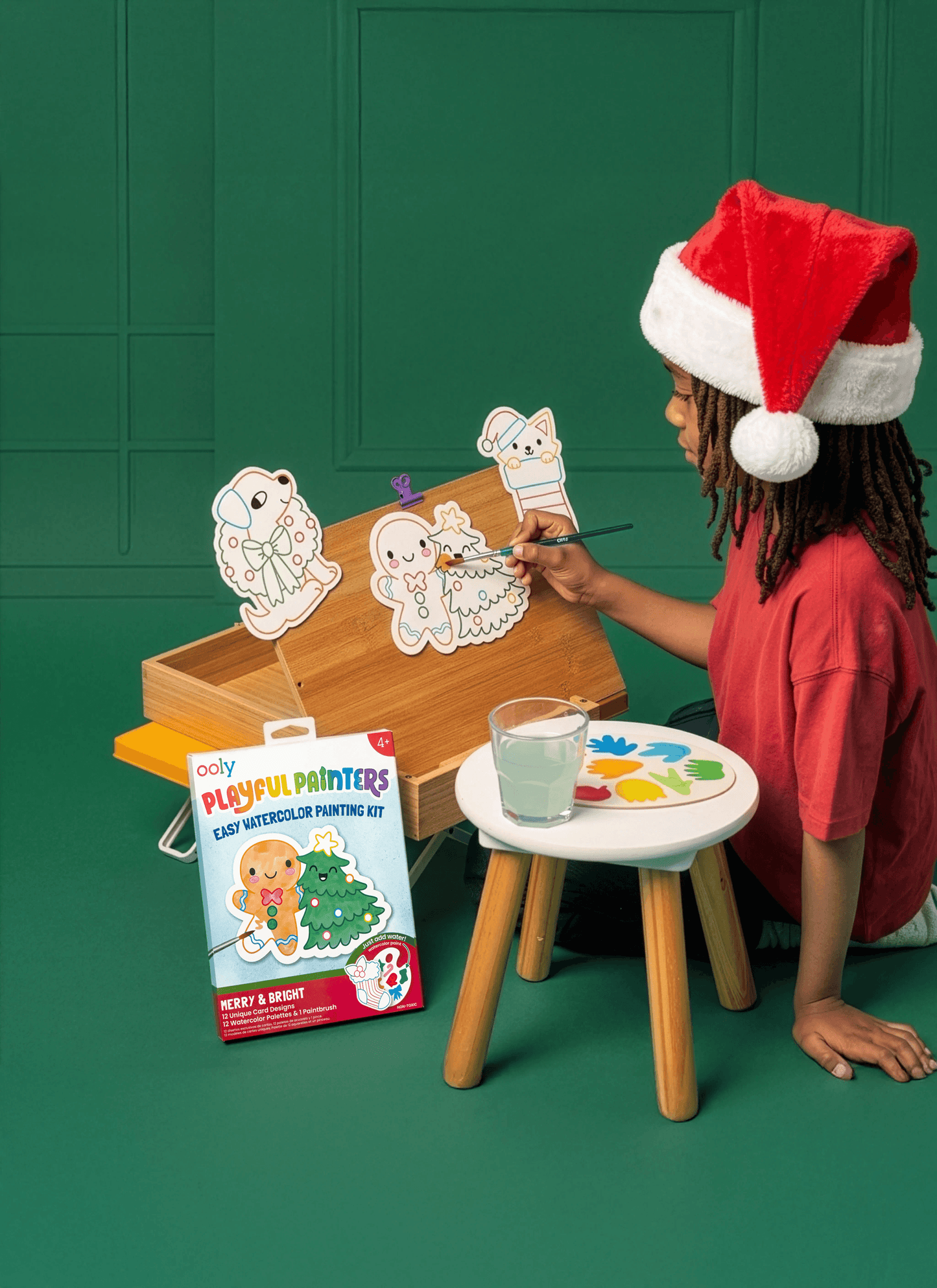 Playful Painters Easy Watercolor Painting Kit - Merry & Bright