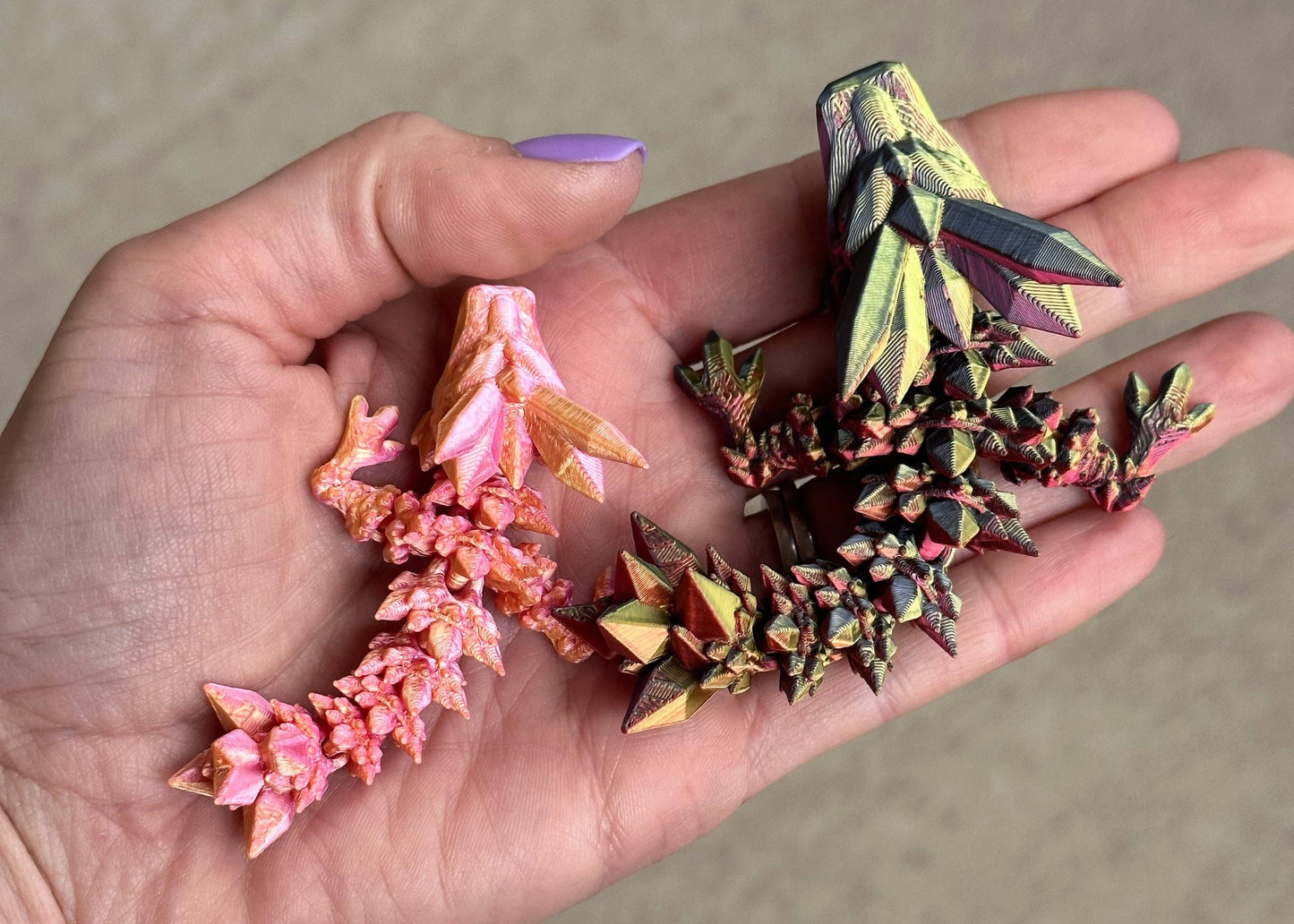 3D Printed Crystal Dragon Tadpole