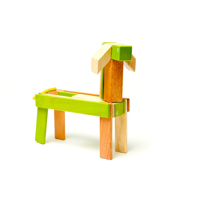 24-Piece Set Magnetic Wooden Blocks Tegu Classics