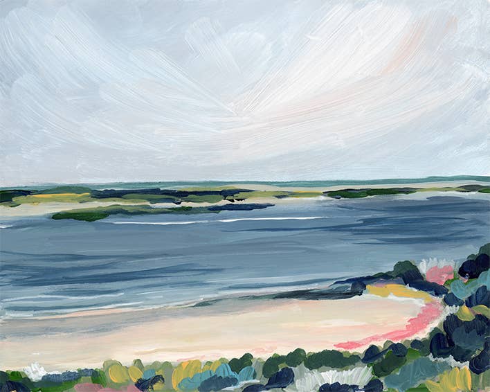 Chatham Bars View, Unframed Print on Flat Canvas: 8 x 10