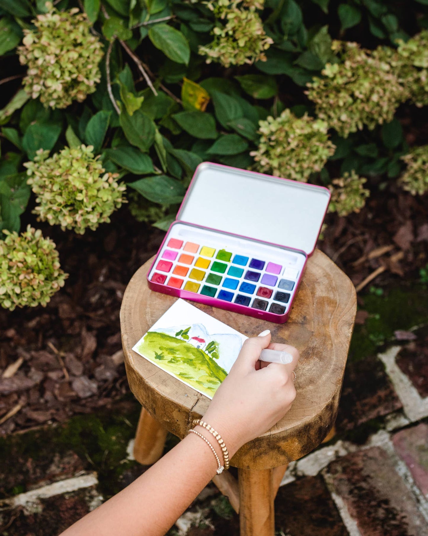 Midwinter Forest watercolor painting kit
