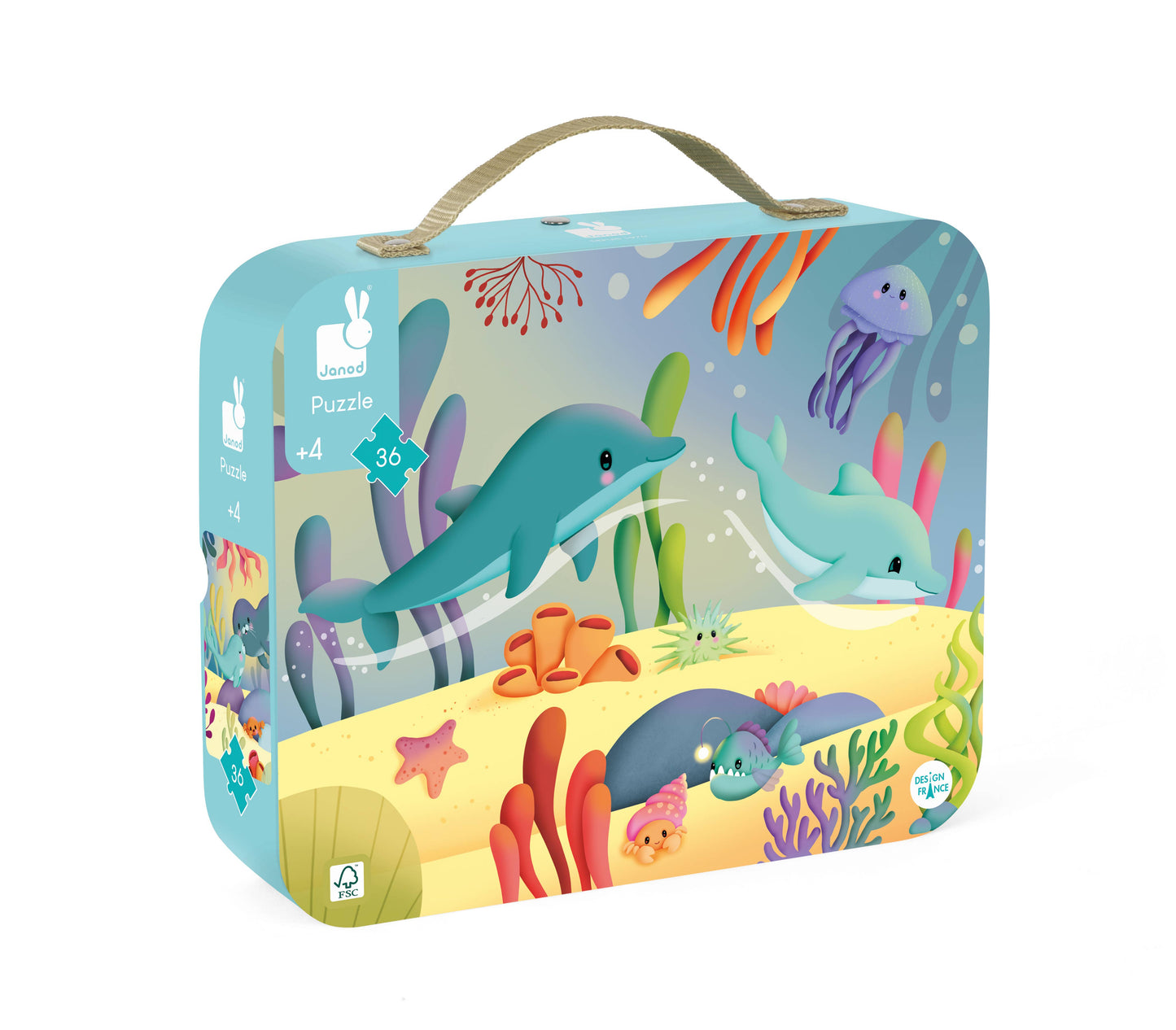 Marine Life Suitcase Puzzle - 36 Pieces