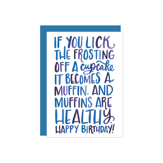 Muffin Birthday greeting card